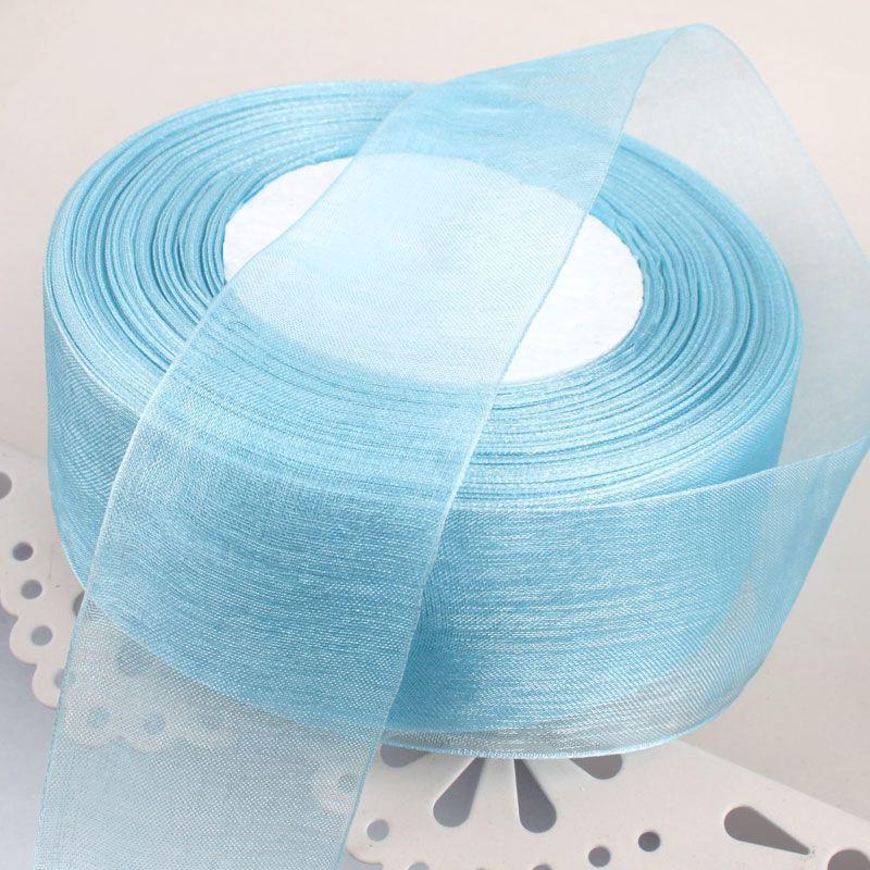 4CM Transparent Silk Gauze Ribbon for Weddings, Birthdays, and Gift Bows - Camouflage Pattern 50 Yards