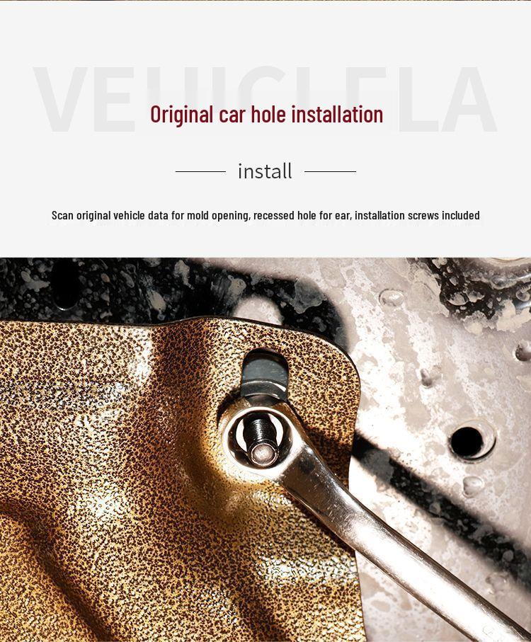 Compatible Splash Shield for Toyota Corolla, Levin, Camry, Highlander, RAV4, Ralink, and Yaris Chassis Armor.