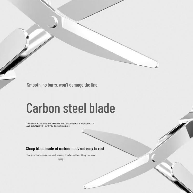 Telescopic Folding Scissors for Fishing: Stainless Steel, 8-Shaped Line Cutter, Ideal Fishing Gear Accessory.