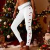 Women's Fashion Casual Fleece-Lined Patchwork Print Straight-Leg Pants