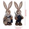 Pair of Easter Simulation Rabbit Shooting Props Dolls