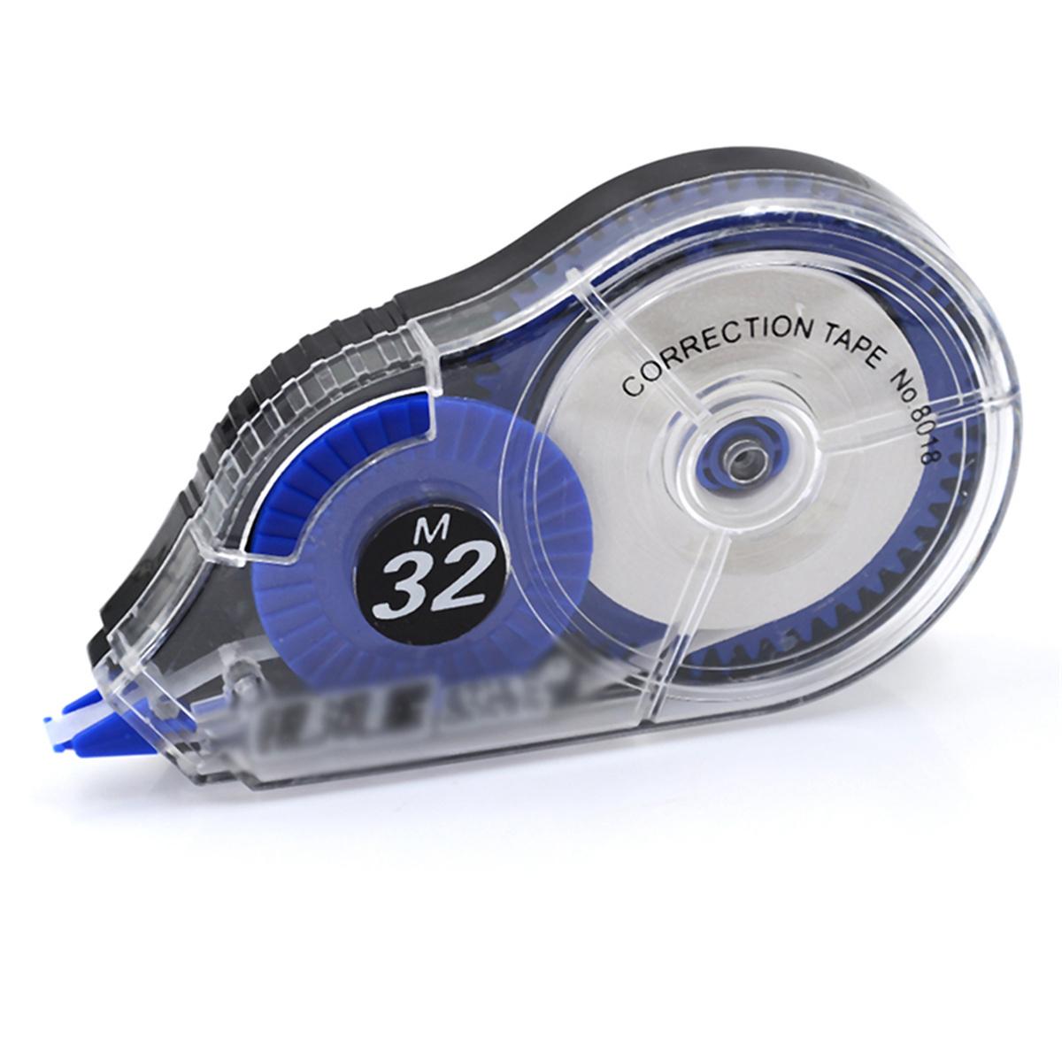 

Роликова коригуюча стрічка 32 М*5 Мм біла. Канцелярські товари для учнів синій