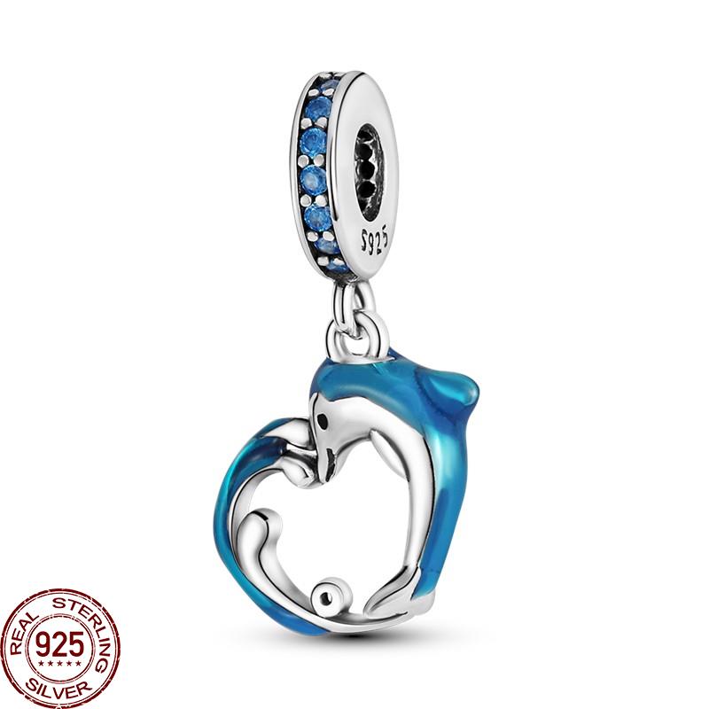 Women copper Sea Summer Design Dangle Turtle Starfish Octopus Dolphin Bead Charms Charm Bead Charms Authentic Accessories Bracelets Jewellery