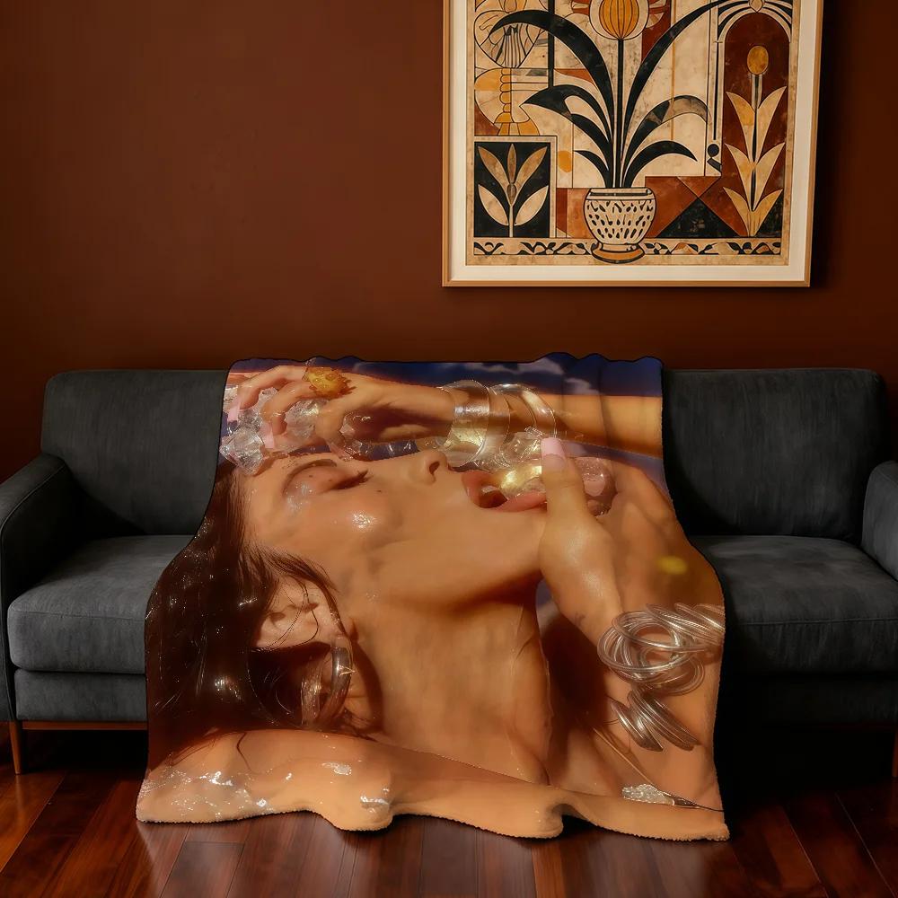 Singer K-Kali Uchis Sincerely Blanket Super Warm Comfortable Plush Throw Blanket Child Home Sofa Bedroom Gift