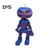 Halloween Pumpkin Figurine Glow-in-the-Dark Pumpkin Man Figurine with Movable Joints Flameless Jack O Lantern Ornaments for House Party Decor Gifts