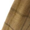 Emporio Armani Made In Italy Linen Blend Check No Color Jacket 42 Brown Women Used
