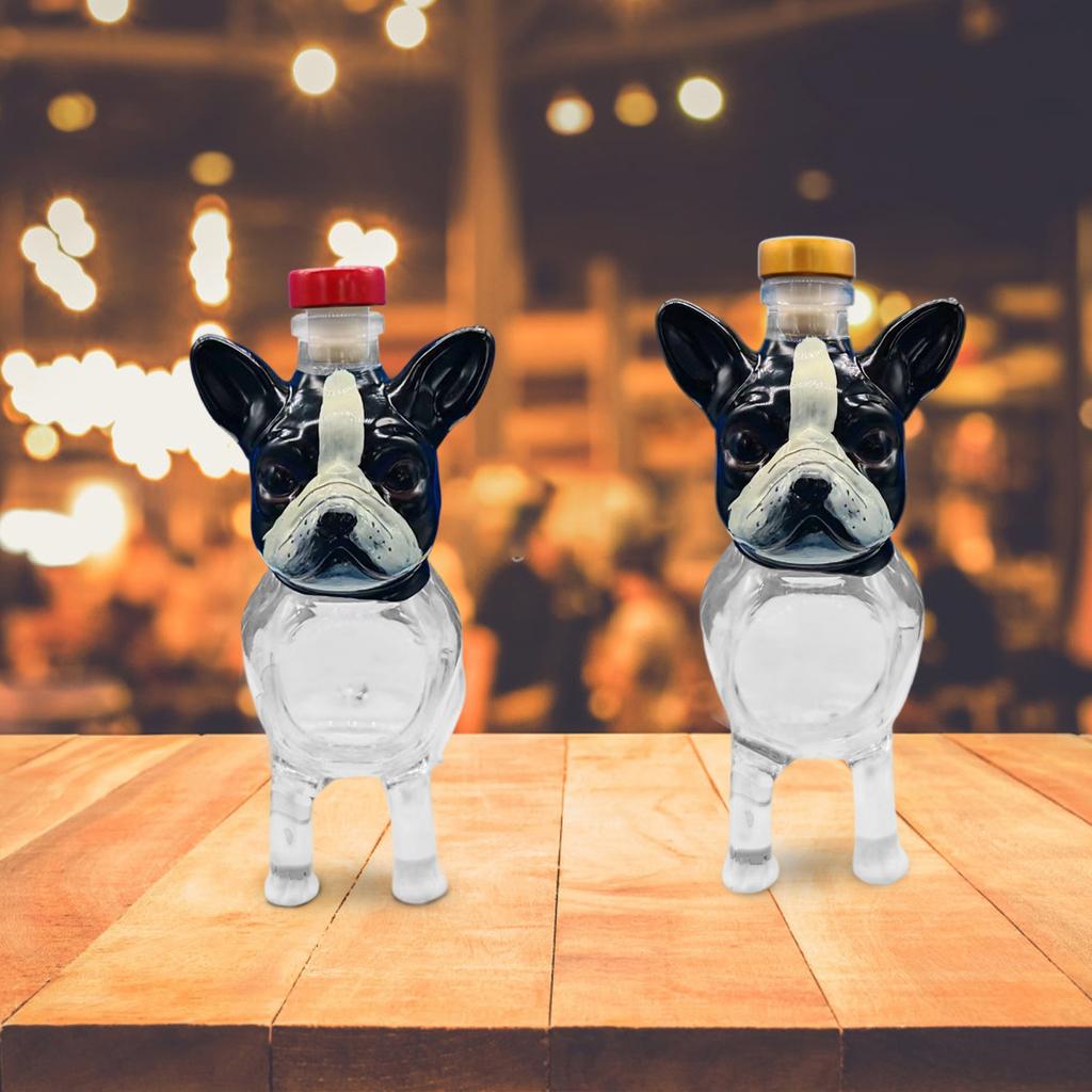 Funny French Whiskey Bottle,3D Engraved Shaped Whiskey Glasses,Dog Whiskey Wine Glass Bottle,Fanyil Eaglory,Unique Wine Decanter,for Men