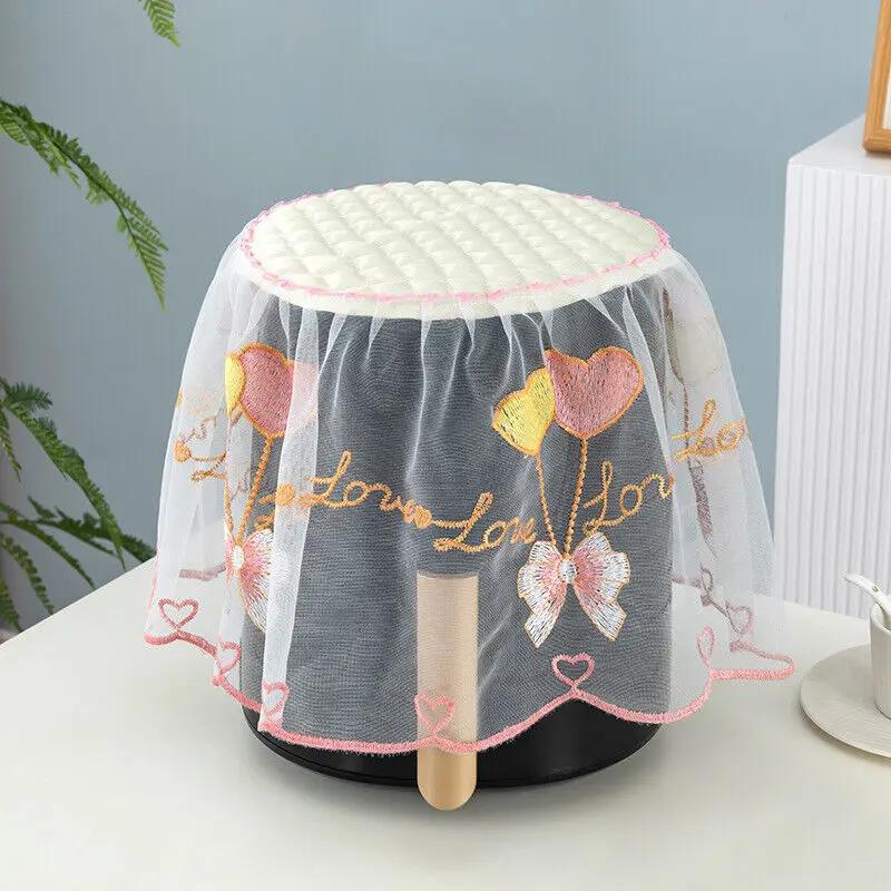 Air Fryer Dust Cover Cute Mushroom Print Electric Rice Pot Dust Cover Lace Fabric Cover Laundry Kitchen Appliances Dust Cover