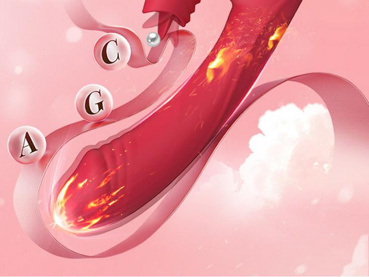 V2 Smart Female Vibrator: Electric Telescopic Massage & Erotic Tongue AV Stick