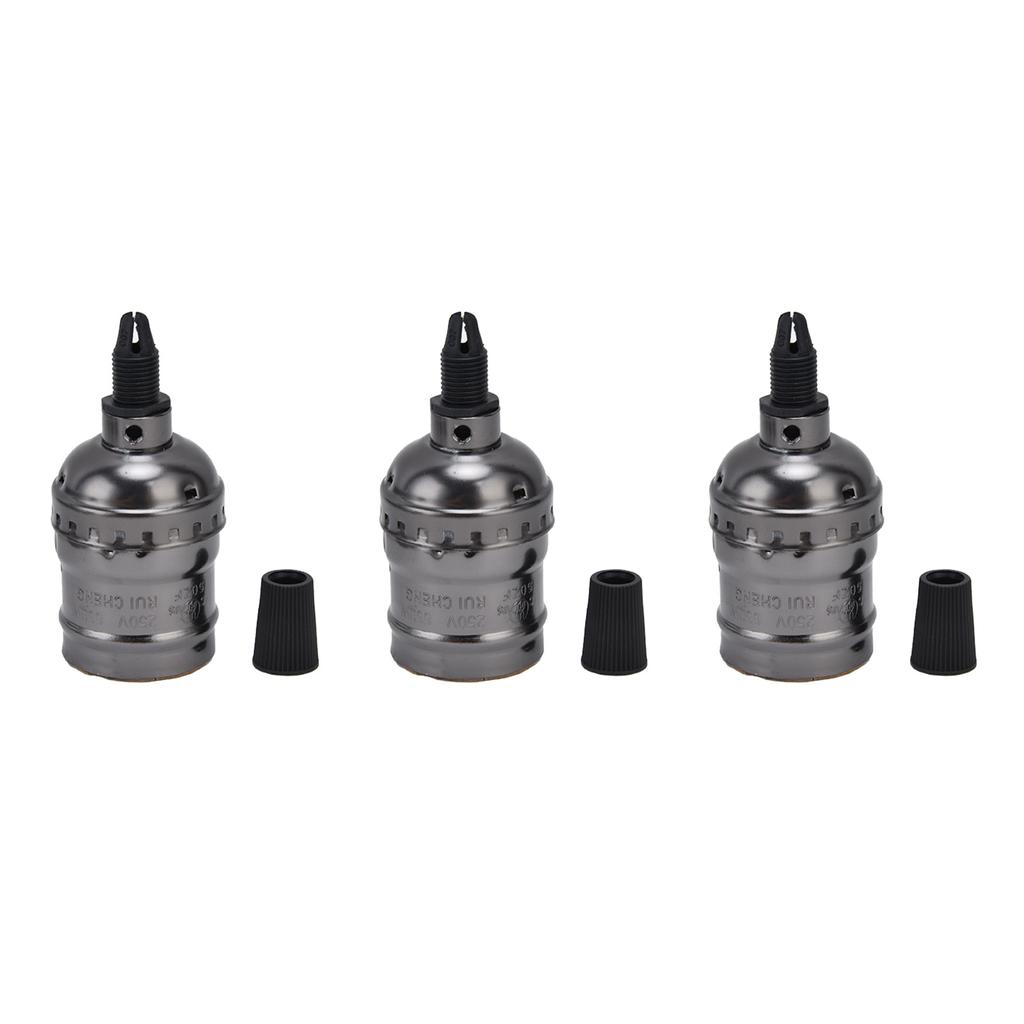 10Pcs Retro Lamp Holder Durable Elegant Aluminum Ceiling Bulb Socket for E26 E27 Bulb