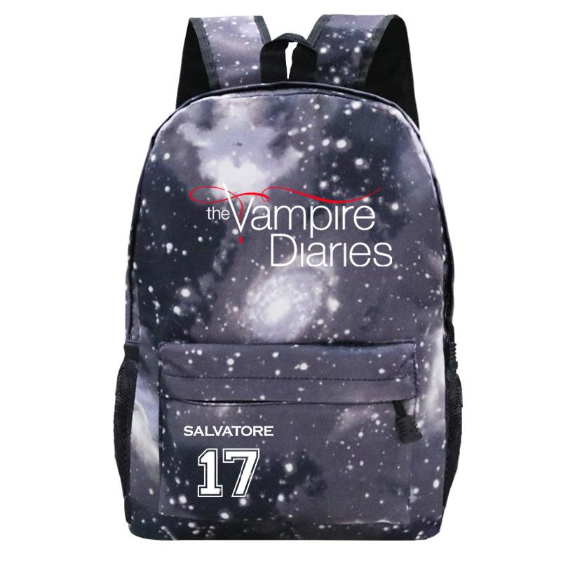 Vampire Diaries School Bag Casual Versatile Backpack