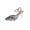 Fashion 35-42 Size Large Size Women's Shoes Wide Fat Feet Summer 2025 New Bao Toe Sandals Pointed Stiletto Heels