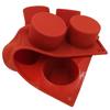 Stampo Torta Rotondo in Silicone a 8 Cavità Stampo Biscotti Cioccolato Accessori per Pasticceria Per Gelatina Budino Sapone Cheesecake