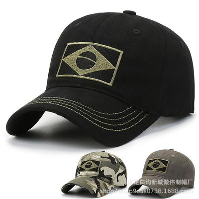 Καπέλο Μπέιζμπολ Παραλλαγή με Σημαία Βραζιλίας Μοντέρνο Στρατιωτικό Καθημερινό Καπέλο Καπέλο Ψαρέματος Εξωτερικού Χώρου