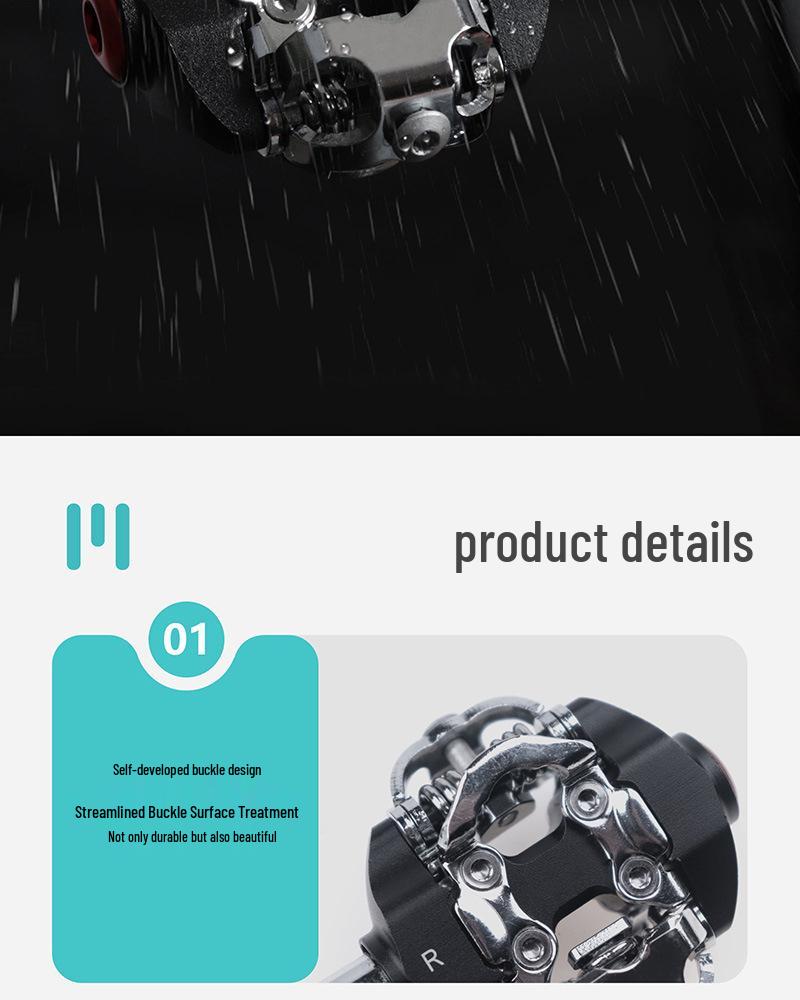 Aluminum Alloy Self-Locking Mountain Bike Pedals for Shimano SPD Cleat System