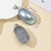 1Pc Unique Natural Shell Pendant, Mother of Pearl Zinc Alloy Pendants, Fashion Women Charms for Jewelry Making DIY Necklace Accessories, Holiday Gifts