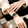 OLEVS Womens Watch Quartz Luminous Easy-to-Read Waterproof Silicone Band Date Popular Gift Women Rose Gold Black
