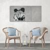 Three Piece Picture Canvas Print Banksy Kissing Policemen