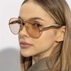 New Retro Frog Shaped Metal Glasses for Women Fashionable Simple Design High-end Accessories