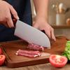 7 Inch Slicing Knife SLD-MAGIC Steel Core 3 Layers Blade Rosewood Handle Chef Cleaver Meat Cutting Vegetables Kitchen Knives