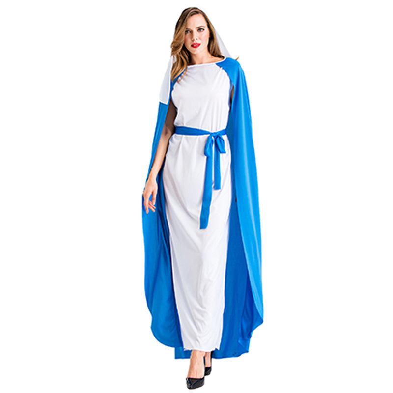Cosplay Halloween Nordic ancient Greek mythology Virgin Mary Muse long dress cosplay stage performance costume