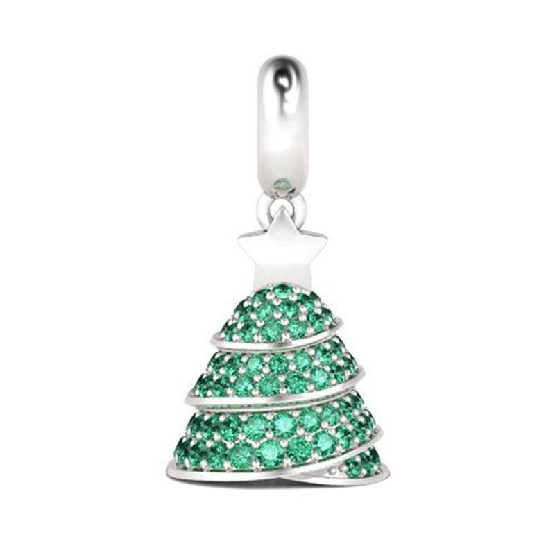 Boutique Gifts Suitable For Primitive Charm Braceletscopper Plated Christmas Santa Apple Snowman Diy Beads Accessories