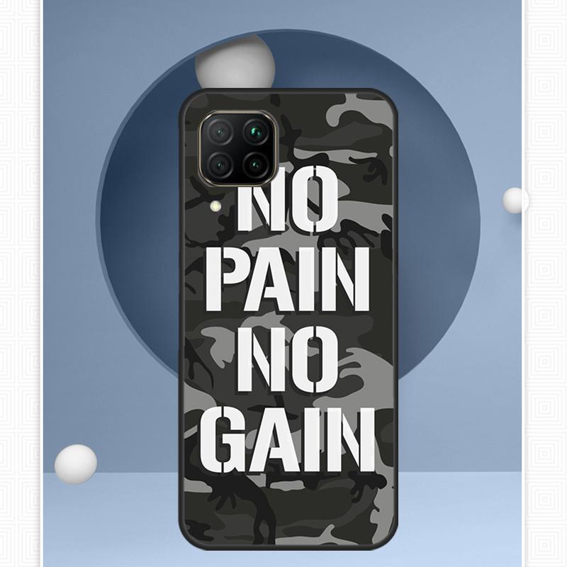 

No Pain No Gain Training For Huawei Nova Y91 Y60 Y70 Y72 Y90 Y61 12s 12i 11i 8i 10 9 SE P20 P40 Lite P30 P60 Pro Case Huawei Nova Y61