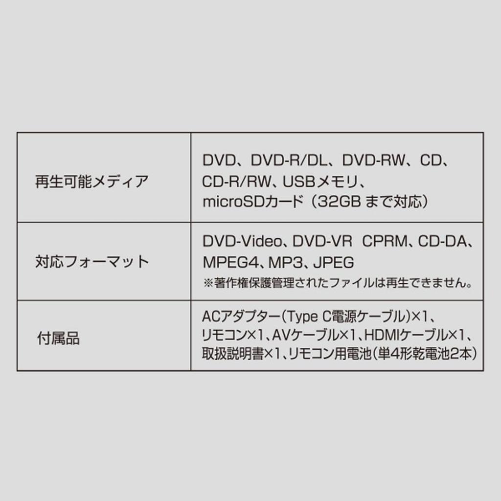 YAMAZEN Mini DVD Playback CPRM HDMI USB Includes HDMI AV and Remote Control CDVP-MINI151HD(B) Player, Compact, CD/DVD Only, Compatible, Compatible,