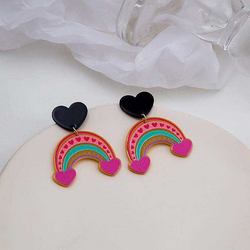 Japan Kawaii Cute Childlike Style Girl Stud Earrings A Variety Of Cartoon Personality Small Ear Jewelry