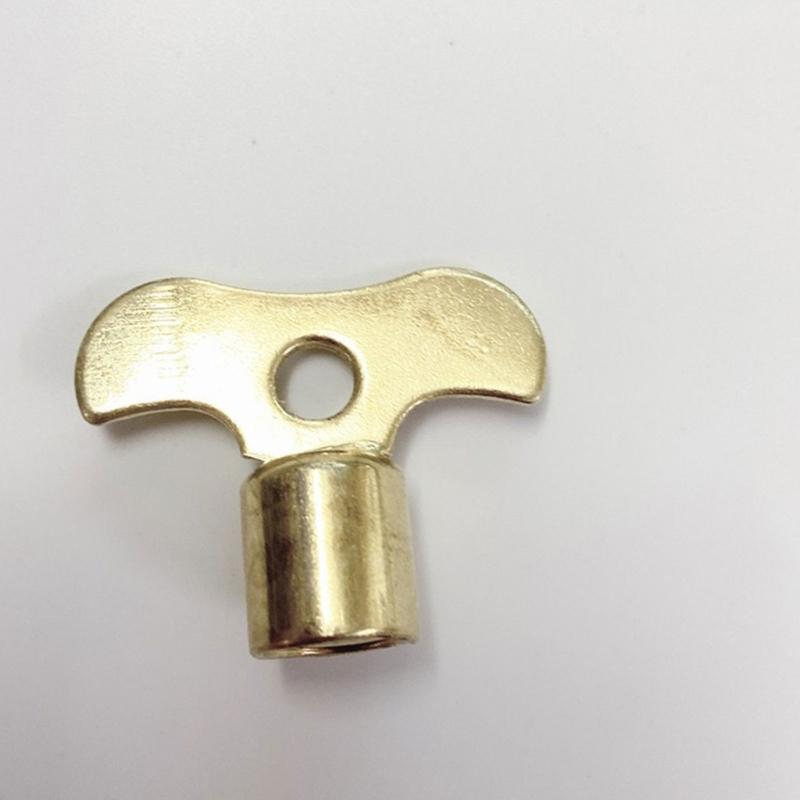 Square Socket Brass Radiator Keys Plumbing Bleeding Key Water Tap Key For Air Valves Plumbing Tool 7mm Hole core