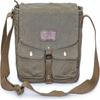 Bolsa Mensageiro Vintage Saco Militar Crossbody Bolsa de Ombro Bolsa Carteiro de Lona Múltiplos Bolsos Cabe iPad de 9,7 Polegadas Verde