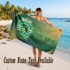Sporting CP Design Beach Towel Custom Text Large Towel for Beach Vacation