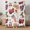 1pc Car Bridge Flannel Blanket Soft Warm Throw Blanket for Bedroom Living Room Bed Travel Camping Picnic Gift. M730033