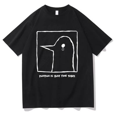 Oyasumi Punpun T-Shirt Herren Harajuku Ästhetische Streetwear Grafik Unisex Anime Manga Cartoon Vintage Sand Baumwolle T-Shirts Tops HOT