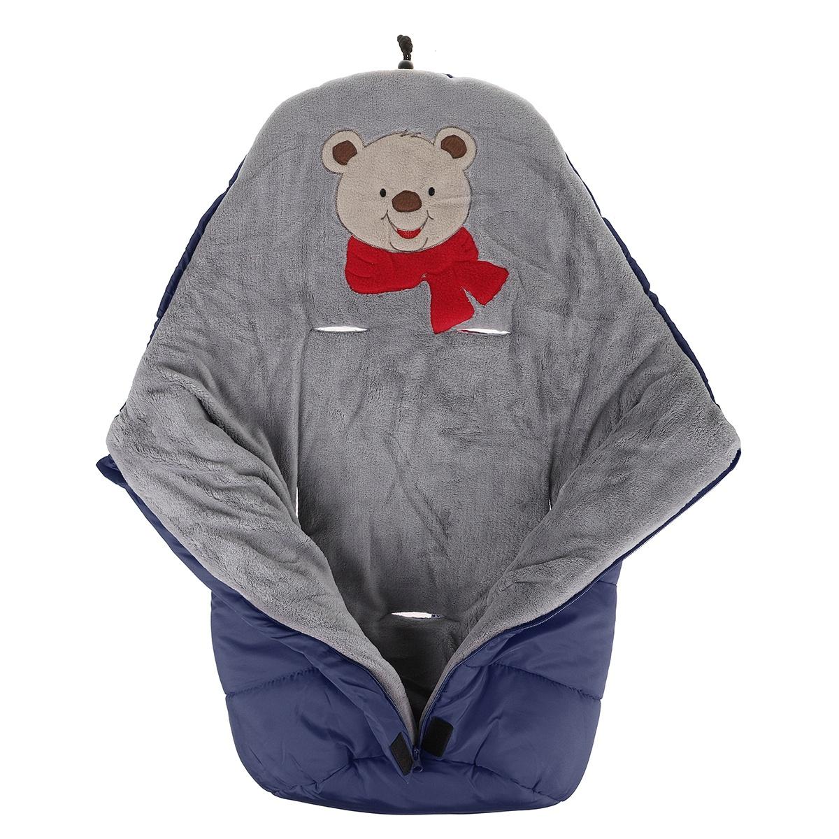 

Универсальный детский спальный мешок, коврик для коляски, чехол для ног, сумка для коляски, водонепроницаемая, ветрозащитная, съемная, холодостойкая 85*45*38cm синий