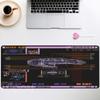 Gamer Mouse Pad Computer overlock Mousepad Office Accessories Keyboard Anime Starship Blueprint Extended Large Nonslip Desk Mat
