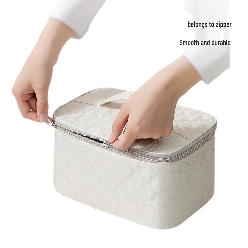 Large Capacity Women's Cosmetic Bag - Premium Portable Travel Toiletry Storage