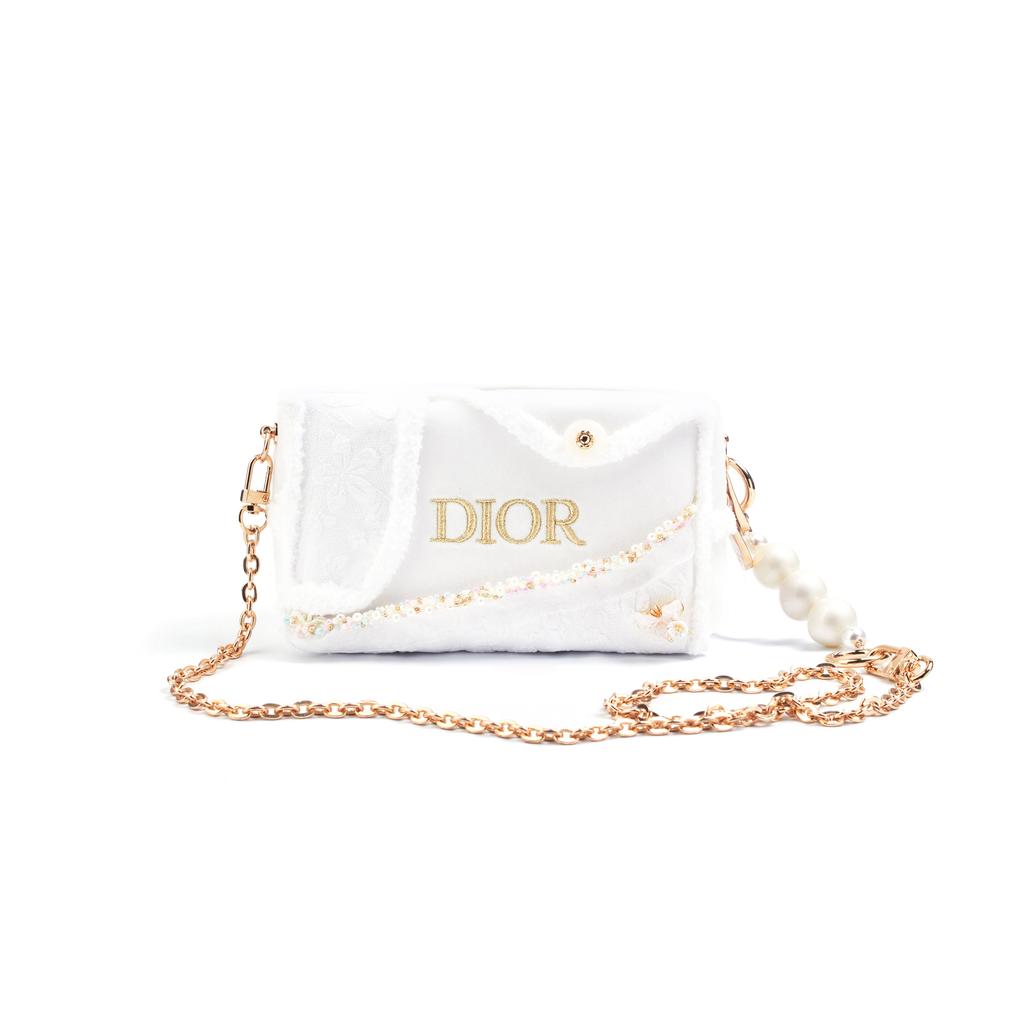Handmade DIY Dior-inspired Remake Makeup Bag