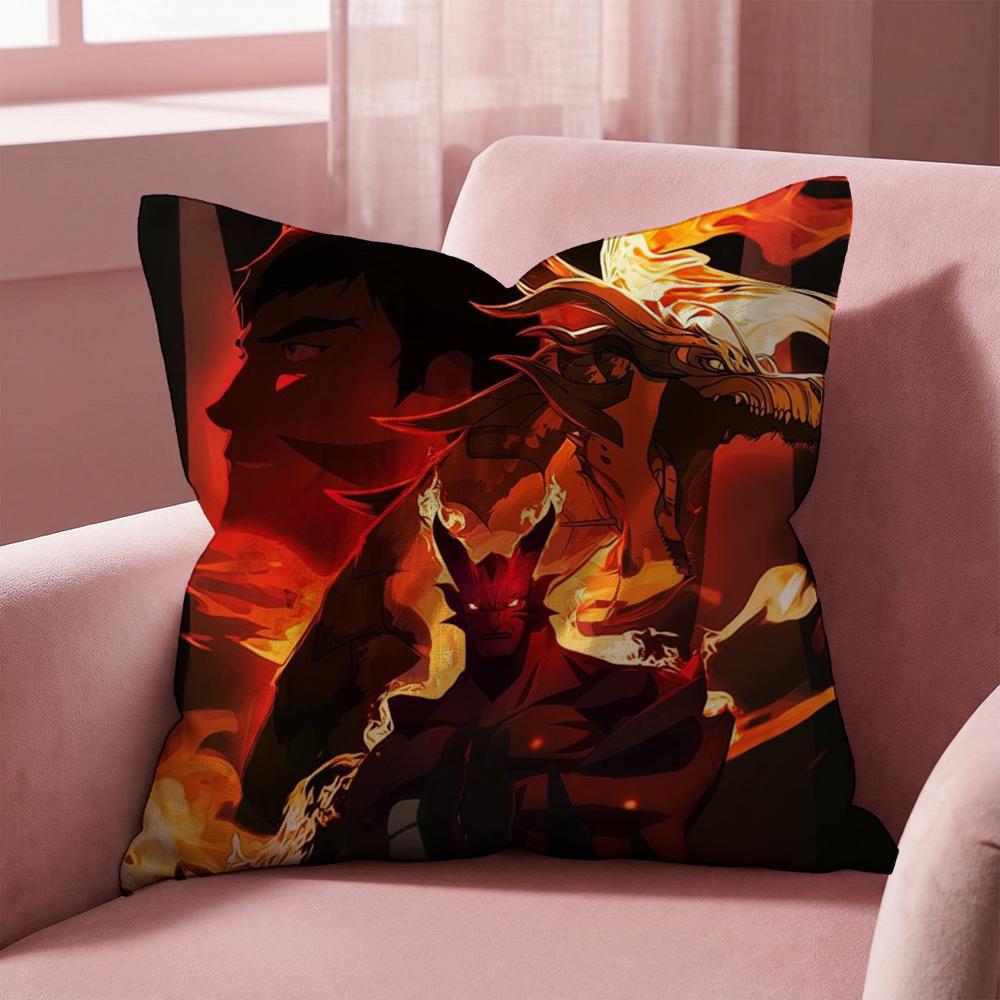 Game Cool D-Dota2 Cushion Cover Multi-Scene Pillow Cover for Home & Car - Reversible, Soft & Durable for Daily Use