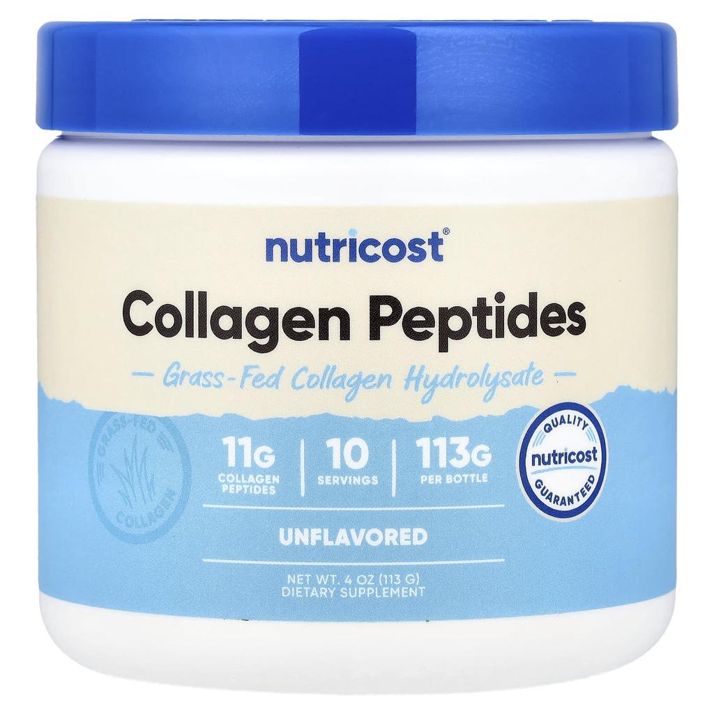 Grass-Fed Collagen Peptides, Unflavored, 113G (4Oz)