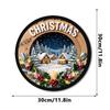 Wooden Christmas LED Hanging Ornament Decor Window Door Tree Festival Display