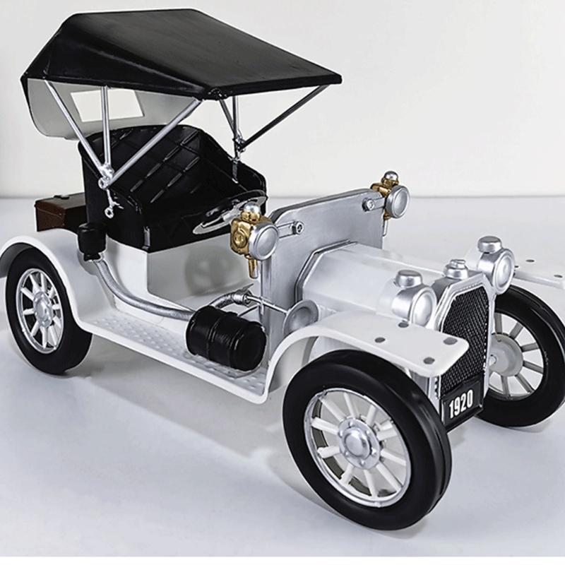 Time Honored Iron Car Model Decoration With Traditional and Farmhouse Styles Desktop Vehicle Figurine Ornament