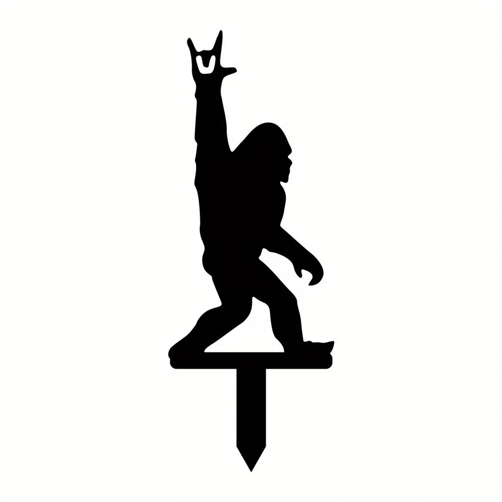 Bigfoot Metal Stake Outdoor Decor Big Foot Sasquatch Gifts for Men Women Bigfoot Silhouette Statues for Yard Art