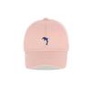 DOLPHIN WAVE APPAREL Dolphin Mini Embroidered Ball Cap Light Pink