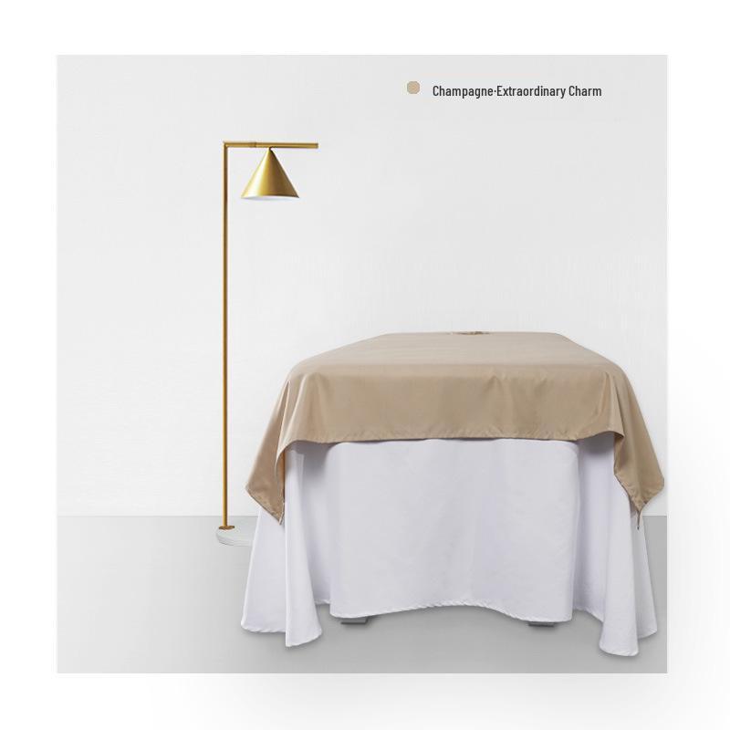 Orange Soft Cotton Salon Bed Sheets - Simple Solid Color Massage Table Cover
