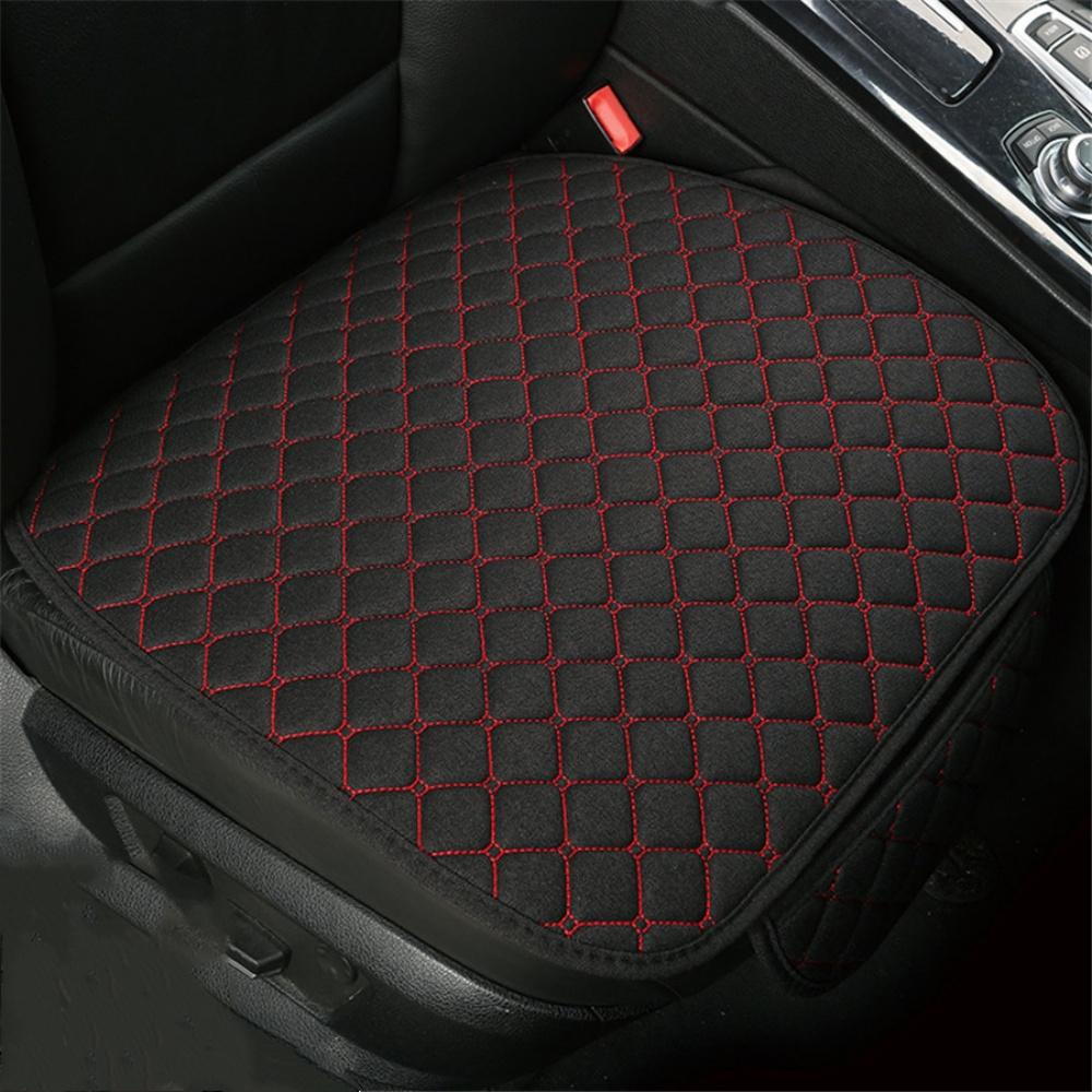 Car Seat Cover Flax Four Seasons Front Cushion Breathable Protector Mat Pad