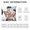 Korea Anime L-Lookism Cushion Cover Soft Plush Fabric Double-Sided Printed Sofa Cushion Cover For All Seasons Home Decor Gift