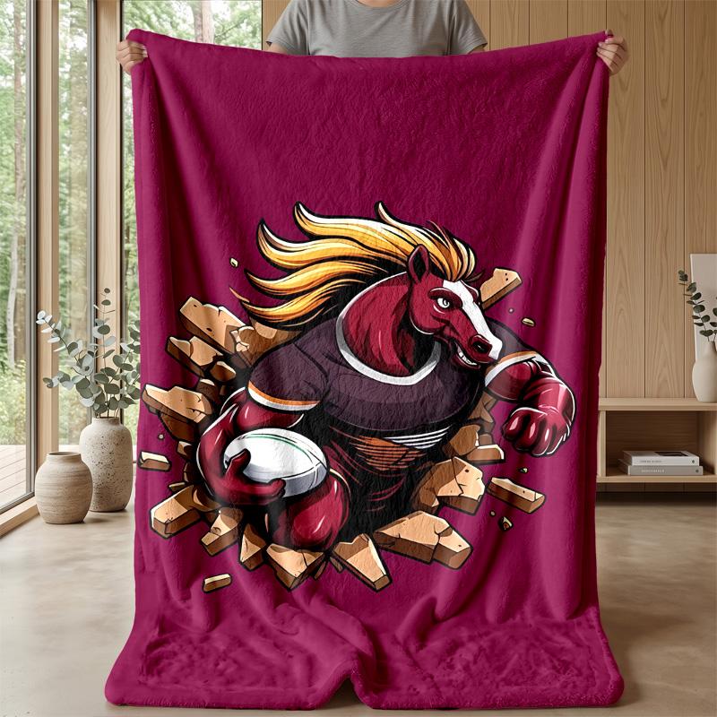 Boca Juniors 2 Theme blanket Soft Flannel Blanket Plush Throw Blanket Cozy Sofa Bed Blanket for Home Decor