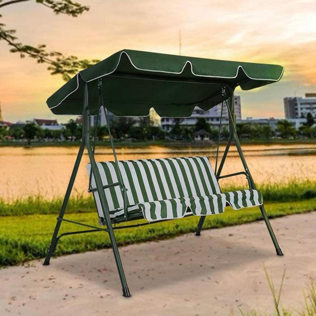 Swing Canopy Replacement Cover 2 Or 3 Seater Garden Swing Chair Cover Waterproof Gazebo Canopy Replacement Sunshade Cover