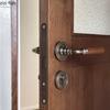 Zinc Alloy Door Lock Walnut Wood Handle Room Magnetic Lock Indoor Silent Lock Secure Split Locks Door Hardware Accessories